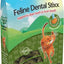 Golosinas dentales para gatos Feline Dental Stixx con salmón y calabaza, sin cereales, bolsa de 3.6 oz