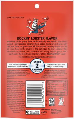 Classic Rockin' Lobster Flavor Soft & Crunchy Cat Treats, 3-oz bag