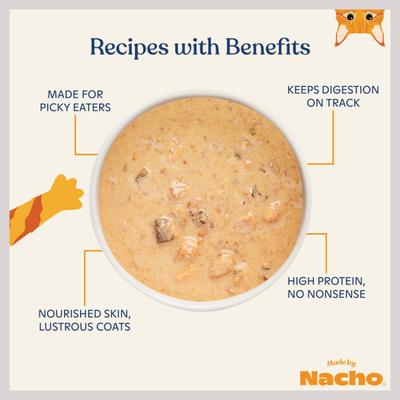 Sustainably Caught Diced Tuna & Cod Recipe with Bone Broth Grain-Free Wet Cat Food, 2.5-oz cup, case of 10