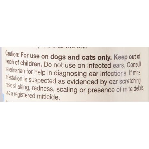 Jabón para oídos de perros y gatos con aroma a aloe y talco para bebés, botella de 16 onzas líquidas