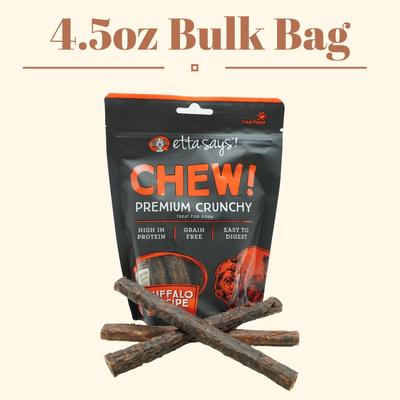 Chew! Premium Crunchy Venison Recipe Grain-Free Dog Treats, 4.5-oz bag