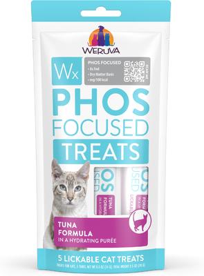 Wx Phos Focused Chicken Formula Grain-Free Lickable Cat Treats, 0.5-oz tube, 5 count