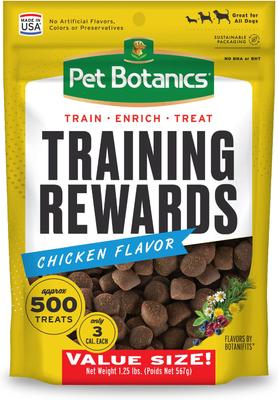 Bundle: Chuckit! Treat Tote, Color Varies, Small & Pet Botanics Training Rewards Chicken Flavor Dog Treats