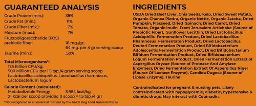 Holistic Super Food Broth Urinary Track Health Support Beef Flavor Concentrate Powder Dog & Cat Supplement, 4.5-oz bag