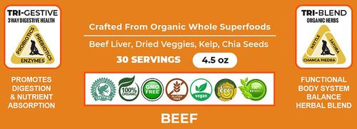 Holistic Super Food Broth Urinary Track Health Support Beef Flavor Concentrate Powder Dog & Cat Supplement, 4.5-oz bag