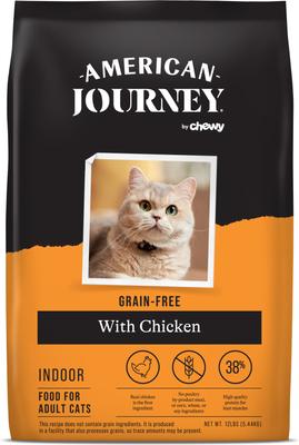 Indoor Recipe with Chicken Grain-Free Dry Cat Food, 24-lb bundle