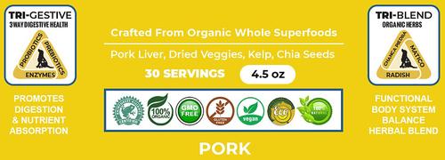 Holistic Super Food Broth Stone Breaker Support Pork Flavor Concentrate Powder Dog & Cat Supplement, 4.5-oz bag