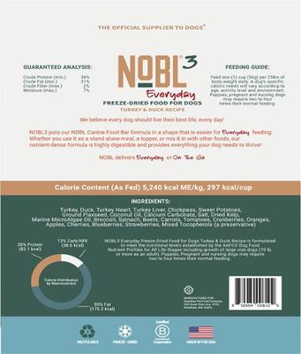 Canine Everyday Grain-Free Turkey & Duck Freeze-Dried Dog Food, 35-oz bag