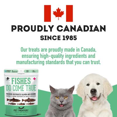 Salmon & Herring Grain-Free Dehydrated Dog & Cat Treats, 2.82-oz bag