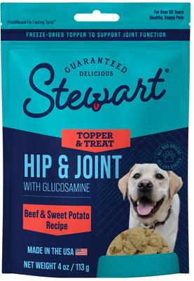 Hip & Joint with Glucosamine, Beef & Sweet Potato Recipe Limited-Ingredient Adult, Freeze-Dried Dog Treats, 4-oz pouch