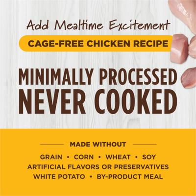 Raw Boost Shakers Cage-Free Chicken Recipe High-Protein Grain-Free Freeze-Dried Cat Food Topper, 5.5-oz bottle