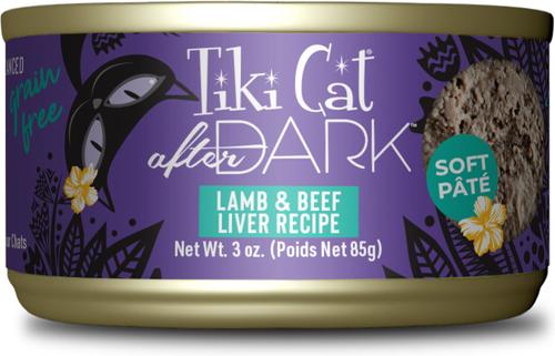 After Dark Pate Lamb & Beef Liver Recipe Grain-Free Wet Cat Food, 3-oz can, case of 12