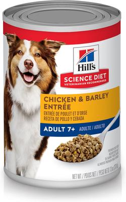 Bundle: Variety Pack - Hill's Science Diet 7+ Chicken & Barley Entree Canned Dog Food, Beef & Barely & Chicken & Vegetables Flavors