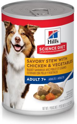 Bundle: Variety Pack - Hill's Science Diet 7+ Chicken & Barley Entree Canned Dog Food, Beef & Barely & Chicken & Vegetables Flavors
