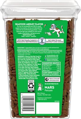 Classic Seafood Medley Flavor Soft & Crunchy Cat Treats, 30-oz tub