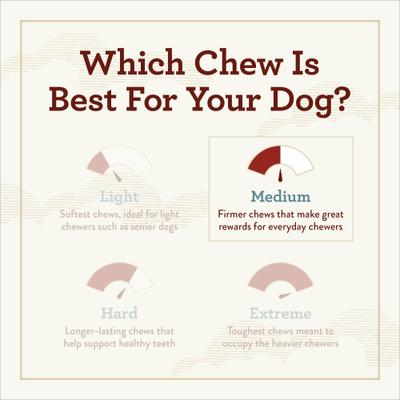 Golosinas para perros con huesos anudados, sin cuero crudo y sabor natural a pollo, tamaño grande, 3 unidades