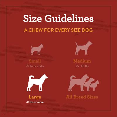 Golosinas para perros con huesos anudados, sin cuero crudo y sabor natural a pollo, tamaño grande, 3 unidades