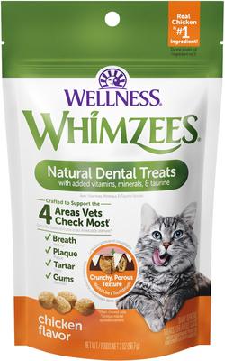 by Wellness Natural Chicken Dental Cat Treats, 2-oz bag