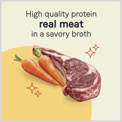 Bundle: CANIDAE PURE Petite Small Breed Cacciatore Style Dinner with Lamb & Carrots + Small Breed Bolognese Style Dinner with Beef & Carrots Wet Dog Food Trays