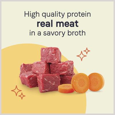 Bundle: CANIDAE PURE Petite Small Breed Cacciatore Style Dinner with Lamb & Carrots + Small Breed Bolognese Style Dinner with Beef & Carrots Wet Dog Food Trays