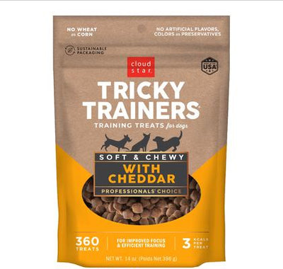 Tricky Trainers with Cheddar Soft & Chewy Dog Treats, 14-oz bag