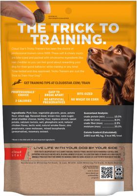 Tricky Trainers with Cheddar Soft & Chewy Dog Treats, 14-oz bag