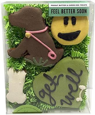 Natural Peanut Butter Flavored Feel Better Soon Crunchy Dog Treats, 4 count