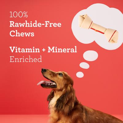 Rawhide-Free Real Chicken Large Dog Bone, 2 count