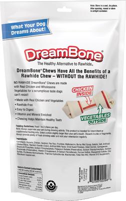 Rawhide-Free Real Chicken Large Dog Bone, 2 count