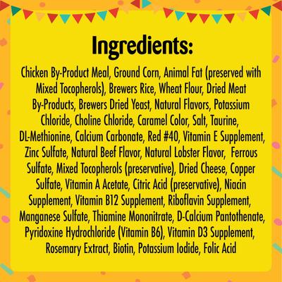 Birthday Lobster & Beef Flavor Soft & Crunchy Cat Treats, 6.3-oz bag