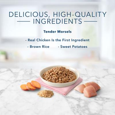 Tastefuls Natural Tender Morsels Chicken Entree Wet Cat Food, 3-oz can, case of 12