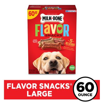 Flavor Snacks Large Biscuit Dog Treats, 60-oz box