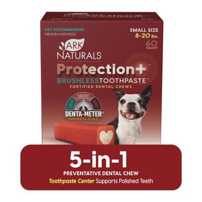 Protection+ Brushless Toothpaste Small Dental Dog Treats, 60 count