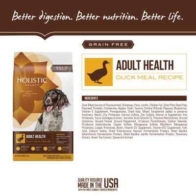Adult Health Duck Meal Recipe Grain-Free Dry Dog Food, 24-lb bag