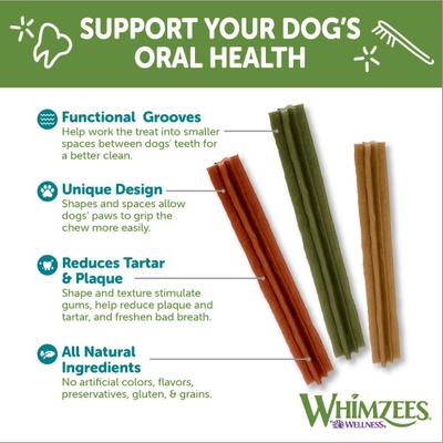 by Wellness Stix Dental Chews Natural Grain-Free Dental Dog Treats, Extra Small, 56 count
