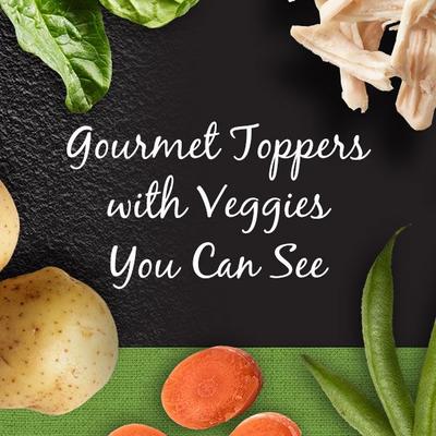 Paquete: Paquete variado de alimento húmedo Cesar Simply Crafted Cuisine Complement + Alimento seco para perros con sabor a pollo rostizado y guarnición de verduras de primavera