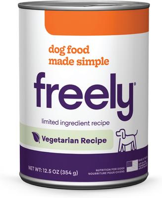 Vegetarian Recipe Limited Ingredient Grain-Free Wet Dog Food, 12.5-oz can, 6 count