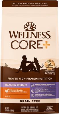 CORE+ Healthy Weight Poultry Natural High-Protein Dry Cat Food, 4.75-lb bag