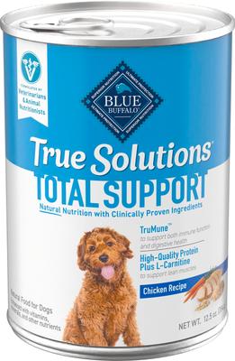 True Solutions Adult Chicken Wet Dog Food, 12.5-oz can, 12 count