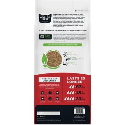 Paquete: Repuesto de difusor calmante Feliway MultiCat para gatos (3 unidades) + Arena aglomerante de maíz sin aroma para gatos, la mejor del mundo