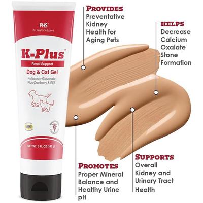 Potassium Gluconate Renal Gel Dog Urinary Supplement, 5-oz tube