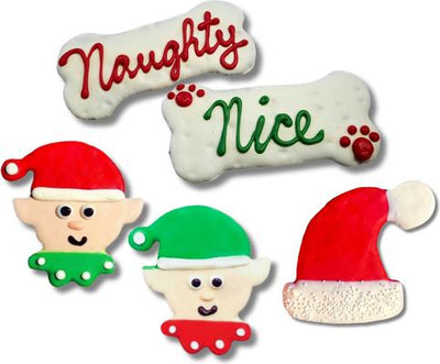 Galletas crujientes surtidas de mantequilla de maní y miel para perros de Santa's Pawty List, 18 unidades