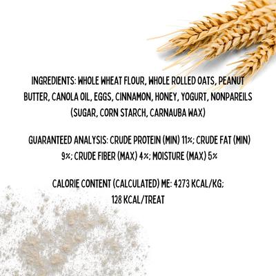 Santa's Pawty List Peanut Butter & Honey Assorted Crunchy Dog Treats, 18 count