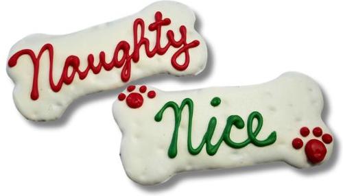 Santa's Pawty List Peanut Butter & Honey Assorted Crunchy Dog Treats, 18 count