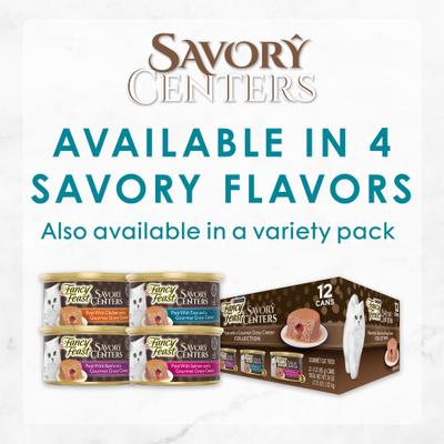 Savory Centers Tuna Canned Cat Food, 3-oz, case of 24