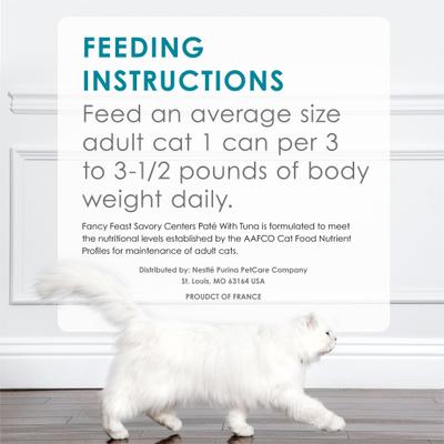 Savory Centers Tuna Canned Cat Food, 3-oz, case of 24