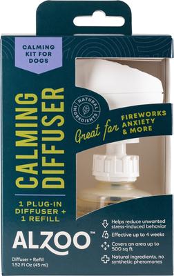 Difusor calmante para perros con kit de recarga y enchufe a base de plantas naturales
