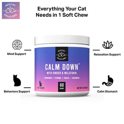Soft Chews Calming Supplement for Cats, 60 Count
