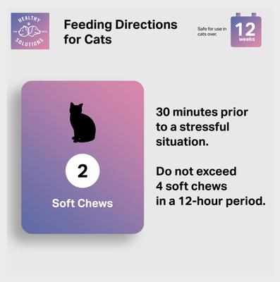 Soft Chews Calming Supplement for Cats, 60 Count