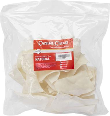 Natural Premium Thick Cut Rawhide Chips Beef Flavor Dental Dog Chews, 84 count